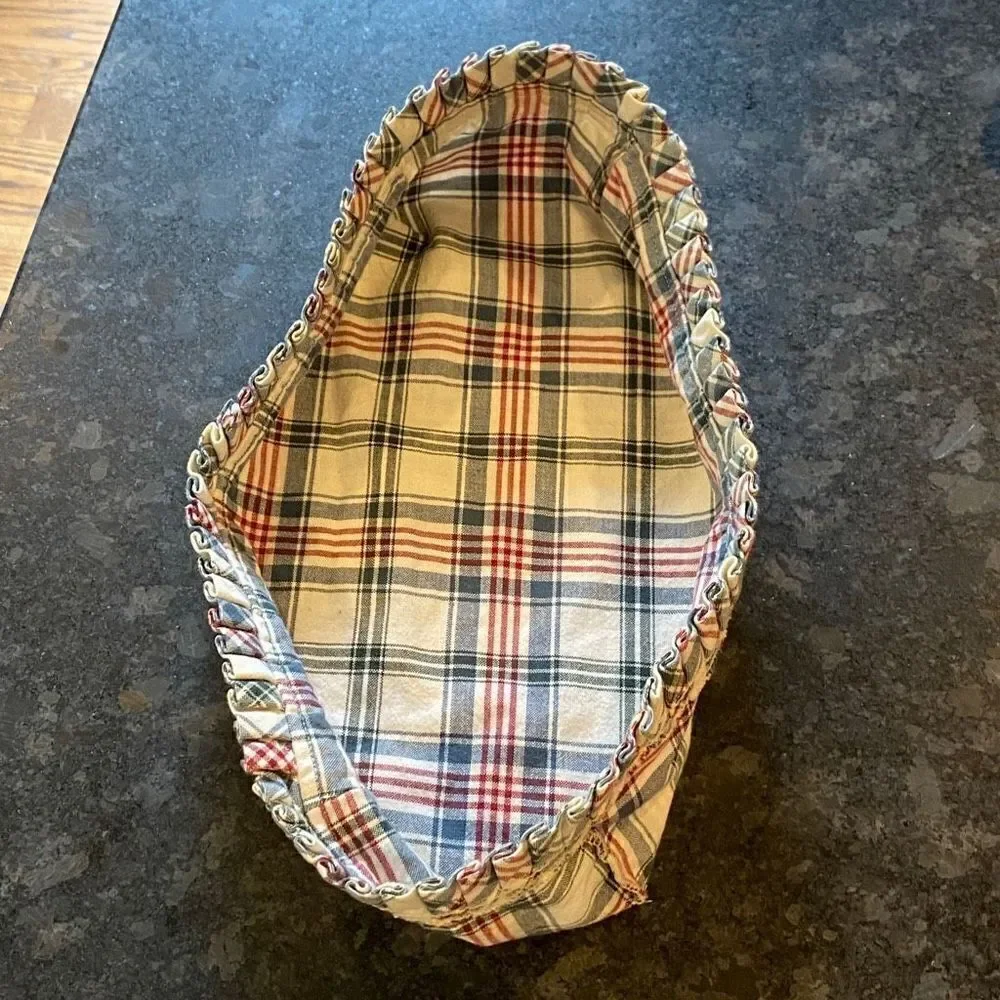 Longaberger Basket Liner 13” Plaid